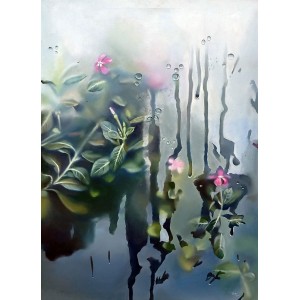 Hafsa Shaikh, 24 x 36 inch, Oil on Canvas, Floral Painting, AC-HFS-051